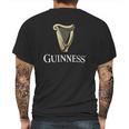 Guinness Black Classic With An Irish Gold Harp Design Mens Back Print T-shirt