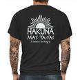 Hakuna Mas Ta Tas Mens Back Print T-shirt