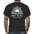 Hakuna Mas Tatas Mens Back Print T-shirt