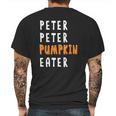 Halloween Costume Peter Peter Pumpkin Eater Mens Back Print T-shirt