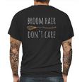 Halloween Gift Funny Broom Hair Dont Care Girls Kids Mens Back Print T-shirt