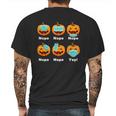 Halloween Pandemic Pumpkin Mask Funny Cute Mens Back Print T-shirt