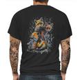 Hand Painted Little Fox Mens Back Print T-shirt