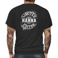 Hanna Funny Surname Family Tree Birthday Reunion Gift Idea Mens Back Print T-shirt