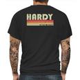 Hardy Surname Funny Retro Vintage 80S 90S Reunion Mens Back Print T-shirt