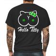 Hello Titty Irish Clover Mens Back Print T-shirt