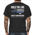 Hold The Line Deputy Ryan Hendrix Shirt Mens Back Print T-shirt