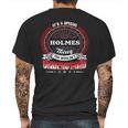 Holmes Shirt Family Crest HolmesShirt Holmes Clothing Holmes Tshirt Holmes Tshirt Gifts For The Holmes Mens Back Print T-shirt