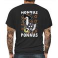 Honkus Ponkus Hocus Pocus Goose Halloween Witch Funny Cute Mens Back Print T-shirt