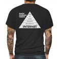 Basic Human Needs Pyramid Mens Back Print T-shirt