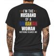 Husband Of Romanian Woman Mens Back Print T-shirt