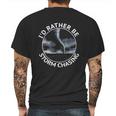 Id Rather Be Storm Chasing Tornado Hurricane Weather Chaser Mens Back Print T-shirt