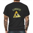 Illuminacho Funny All Seeing Eye Conspiracy Theory Mens Back Print T-shirt