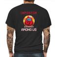 Impostor Among Us Mens Back Print T-shirt