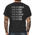 Instant Message Gilmore Girls Name List Mens Back Print T-shirt