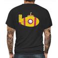 Instant Message Yellow Submarine Mens Back Print T-shirt