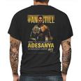 Israel Adesanya Retro Vintage Mens Back Print T-shirt