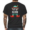 Mens Its Elvis Elf Personalized First Name Mens Back Print T-shirt