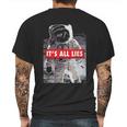 Its All Lies Fake Moon Mens Back Print T-shirt