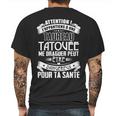 Jappartiens À Une Taureau Tatouee Mens Back Print T-shirt