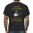 Jean Jacques Goldman Une Femme Est Te Née En Septembre Mens Back Print T-shirt