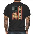 Jeep Dad Patriotic American Flag Fathers Day 4Th Of July Mens Back Print T-shirt