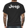 Jeep Skull Mens Back Print T-shirt