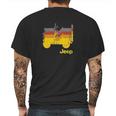 Jeep Willys Repeating Mens Back Print T-shirt