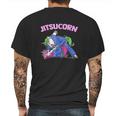 Jitsucorn Unicorn Brazilian Jiu Jitsu Bjj Mens Back Print T-shirt