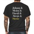 Johnny And Moira And David And Alexis And Stevie Mens Back Print T-shirt