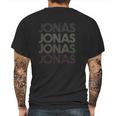 Jonas First Given Name Pride Vintage Distressed Mens Back Print T-shirt