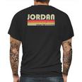 Jordan Surname Funny Retro Vintage 80S 90S Reunion Mens Back Print T-shirt