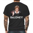 Judge Judy Baloney Mens Back Print T-shirt