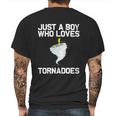 Just A Boy Who Loves Tornadoes Tornado Meteorologist Mens Back Print T-shirt