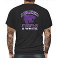 Kansas State Wildcats I Bleed Colors Apparel Mens Back Print T-shirt