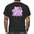 Kawaii Pastel Goth 3 Headed Dog Anime Mens Back Print T-shirt