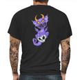 Kawaii Pastel Goth Cute Creepy Demon Dragon & Skull Mens Back Print T-shirt