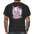 Kawaii Pastel Goth Cute Creepy Girl Anime Skull Mens Back Print T-shirt