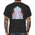 Kawaii Pastel Goth Cute Creepy Killer Teddy Bear Mens Back Print T-shirt