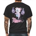 Kawaii Pastel Goth Cute Creepy Strawberry Milk Ghost Cow Graphic Design Printed Casual Daily Basic Mens Back Print T-shirt