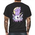 Kawaii Pastel Goth Cute Creepy Witchy Cat And Skull V5 Mens Back Print T-shirt