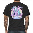 Kawaii Pastel Goth Unicorn Pony - Aesthetic Gothic Skeleton Mens Back Print T-shirt