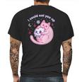 Kawaii Pastel Goth Witch Pink Devil Satan Cat Skull Moon Mens Back Print T-shirt