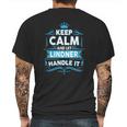 Keep Calm Lindner Lindner Tshirt Mens Back Print T-shirt