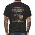 Kelpie An Old Man With A Whisky And A Dog Sitting Near Mens Back Print T-shirt