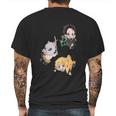 Kimetsu No Yaiba Demon-Slayer Mens Back Print T-shirt