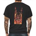 Kimetsu No Yaiba Demon-Slayer On Fire Mens Back Print T-shirt