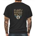 Klaatu Barada Nikto Mens Back Print T-shirt