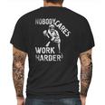 Lamar Jackson Nobody Cares Work Harder T-Shirt Mens Back Print T-shirt