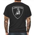 Lamborghini Logo Emblem T-Shirt Mens Back Print T-shirt